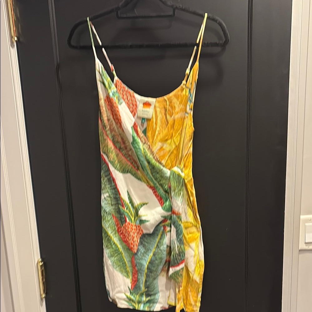 Farm Rio Tropical Print wrap dress Xsmall Anthropologie pineapple